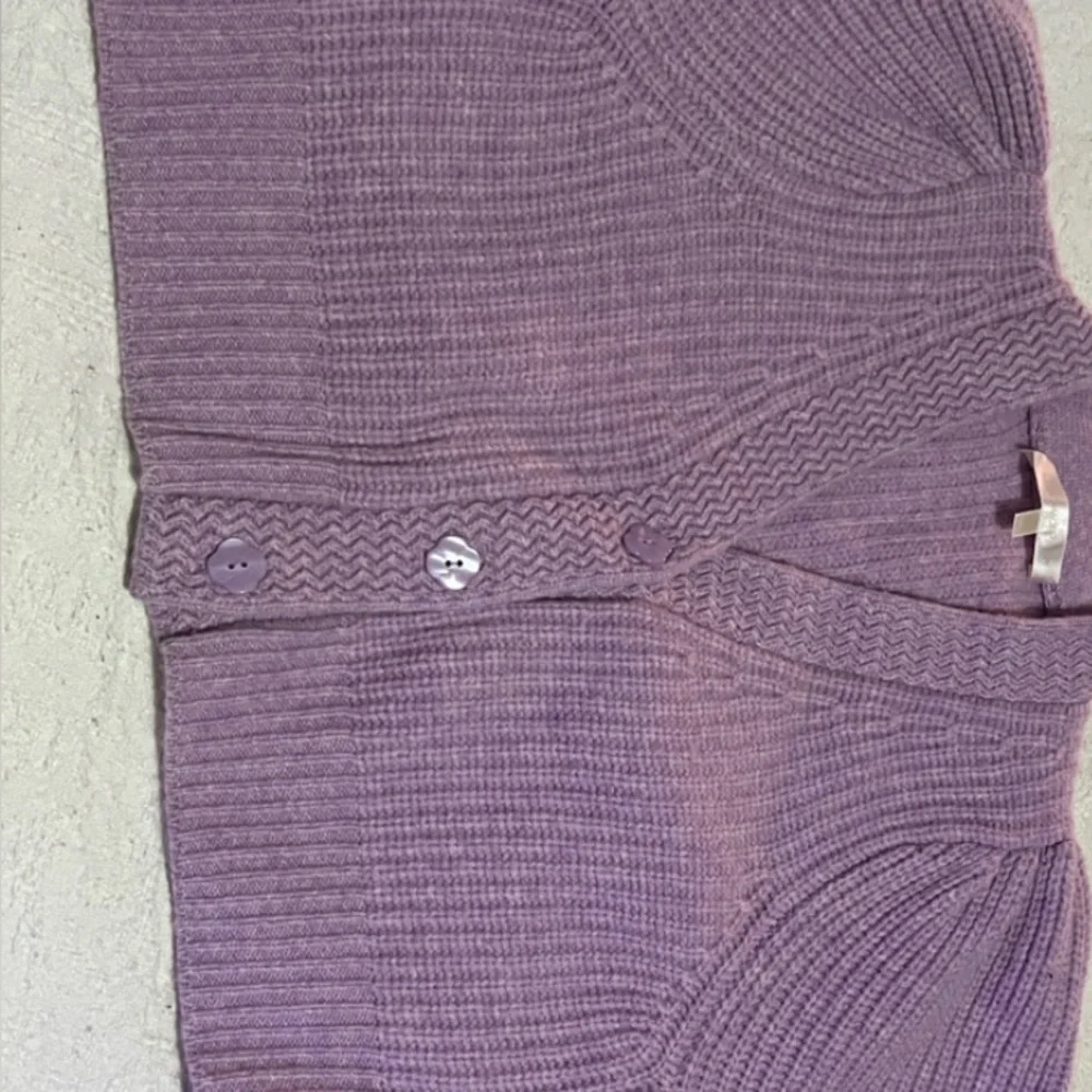 LoveShackFancy Lavender Cardigan Sweater - Picture 7 of 7